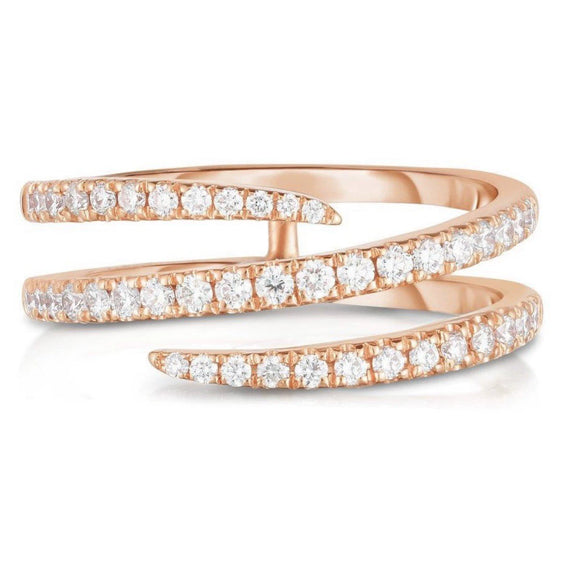 Women's Simple Geometric Alloy Three Circle Ring With Micro Inlaid Rhinestones Electroplated Fashion Ring