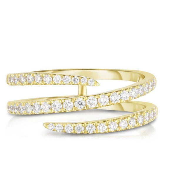 Women's Simple Geometric Alloy Three Circle Ring With Micro Inlaid Rhinestones Electroplated Fashion Ring