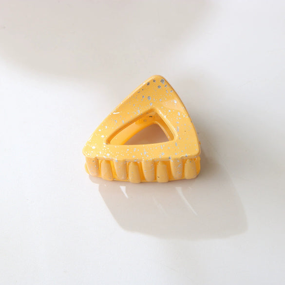 Women's Simple Geometric Baking Paint Hair Clip Horsetail Clip Grip Clip Claw Clip