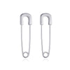 Women's Simple Geometric Copper Diamond Paper Clip Earrings