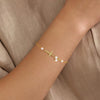 Women's Simple Geometric Copper Paperclip Cross Bracelet With Zircon Inlay And Electroplated Finish Fashion Jewelry Gift