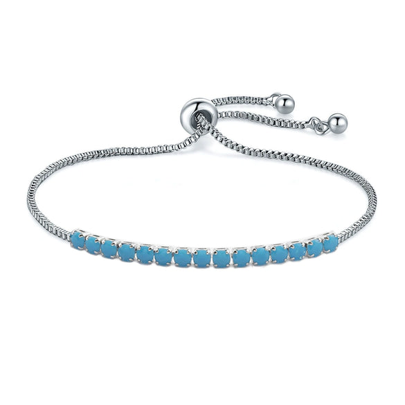 Women's Simple Geometric Copper Pull Bracelet With Claw Set Zircon Diamond Style Fashion Jewelry