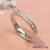 Women's Simple Geometric Copper Ring With Zirconia