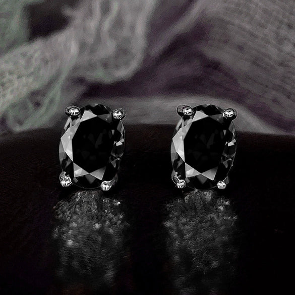 Women's Simple Geometric Copper Zircon Earrings