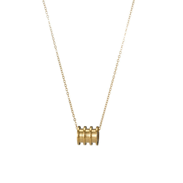 Women's Simple Geometric Electroplated Stainless Steel Oshaped Chain Collarbone Necklace