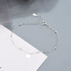 Women's Simple Geometric Round Silver Bracelet With Electroplated Finish Fashion Jewelry