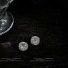 Women's Simple Geometric Square Zircon Earrings With S925 Silver Needles Micro Inlay Fashion Stud Earrings