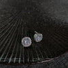 Women's Simple Geometric Square Zircon Earrings With S925 Silver Needles Micro Inlay Fashion Stud Earrings
