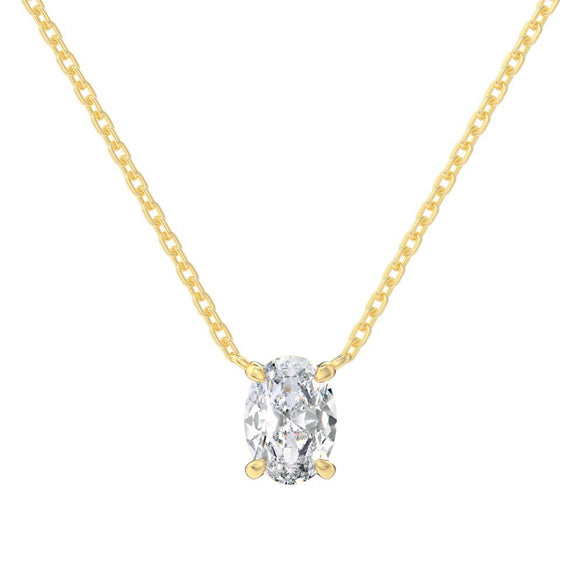Women's Simple Geometric 925 Sterling Silver Pendant Necklace With Electroplating
