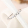 Women's Simple Geometric Tail Ring Imitation Opal Copper Zirconia Jewelry