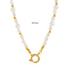 Women's Simple Geometric Titanium Steel Chain With 18K Gold Spring Buckle And Open Ring Furnace Vacuum Plated