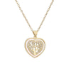 Women's Simple Geometric Tree Of Life Pendant Necklace With Copper Plated Real Gold And Zircon Shell