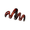 Women's Simple Geometric Wave Hair Shark Clip Hair Accessories With Electroplating Design