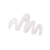 Women's Simple Geometric Wave Hair Shark Clip Hair Accessories With Electroplating Design