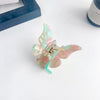 Women's Simple Handmade Acetic Acid Plate Butterfly Hair Grab Clip Hair Accessories