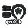 Women's Simple Handmade Mixed Material Face Washing And Hair Band Set