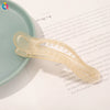 Women's Simple Handmade Plastic Resin Shark Grabber Hair Clip Frosted Duckbill Backofhead Hair Accessory