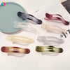 Women's Simple Handmade Plastic Resin Shark Grabber Hair Clip Frosted Duckbill Backofhead Hair Accessory