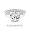 Women's Simple Heartshaped S925 Sterling Silver Ring With Zircon And Electroplating