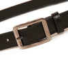 Women's Simple Imitation Leather Belt With Square Alloy Pin Buckle Electroplated Finish Casual Versatile Decorative Belt