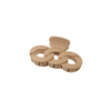 Women's Simple Large Solid Color Matte Chain Claw Clip Hairpin With Paint Treatment