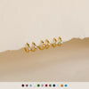 Women's Simple Light Luxury Copper Diamond Rhombus Earrings