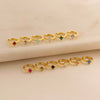 Women's Simple Light Luxury Copper Diamond Rhombus Earrings