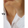 Women's Simple Light Luxury Titanium Steel Star Pendant Necklace With Zircon Clavicle Chain And Vacuum Plated Finish