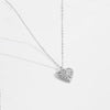 Women's Simple Love Heart Shaped Pendant Necklace With Copper Material And Electroplating Process