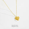 Women's Simple Love Heart Shaped Pendant Necklace With Copper Material And Electroplating Process