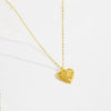 Women's Simple Love Heart Shaped Pendant Necklace With Copper Material And Electroplating Process