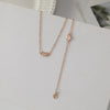Women's Simple Love Oil Dropping Alloy Heart Shaped Necklace And Clavicle Bracelet