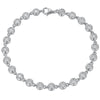 Women's Simple Luxurious Trendy Niche Design Diamond Bubble Moissanite Bracelet In Exquisite Sterling Silver Set With Diamonds