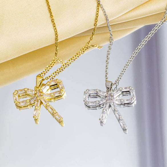 Women's Simple Necklace Copper 925 Silver Pendant O Word Chain Gold Plated Electroplating