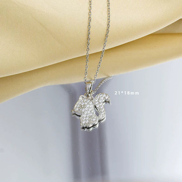 Women's Simple Necklace Copper 925 Silver Pendant O Word Chain Gold Plated Electroplating