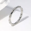 Women's Simple Niche Design Stainless Steel Ring With Electroplating Treatment