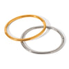 Women's Simple Plain Stainless Steel Titanium Steel Ins Style Ring Bracelet With Pvd Vacuum Plating And Electroplating
