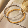 Women's Simple Plain Stainless Steel Titanium Steel Ins Style Ring Bracelet With Pvd Vacuum Plating And Electroplating