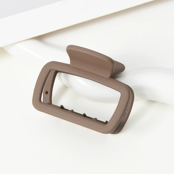 Women's Simple Square Acrylic Handmade Shark Clip Hairpin Headwear
