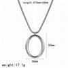 Women's Simple Stainless Steel And Titanium Steel Jewelry Set With Electroplating Snake Bone Chain Earrings And Necklaces