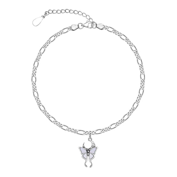 Women's Simple Stainless Steel Double Layer Anklet With Heart Shape Pattern Fashion Foot Jewelry