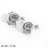 Women's Simple Style Geometric Cshaped Stainless Steel Electroplated Earrings