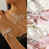 Women's Simple Style Imitation Pearl Bow Bracelet With Electroplating