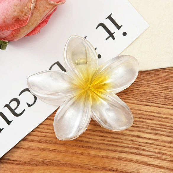 Women's Simple Style Plumeria Clip Hair Accessory With Electroplating Processing