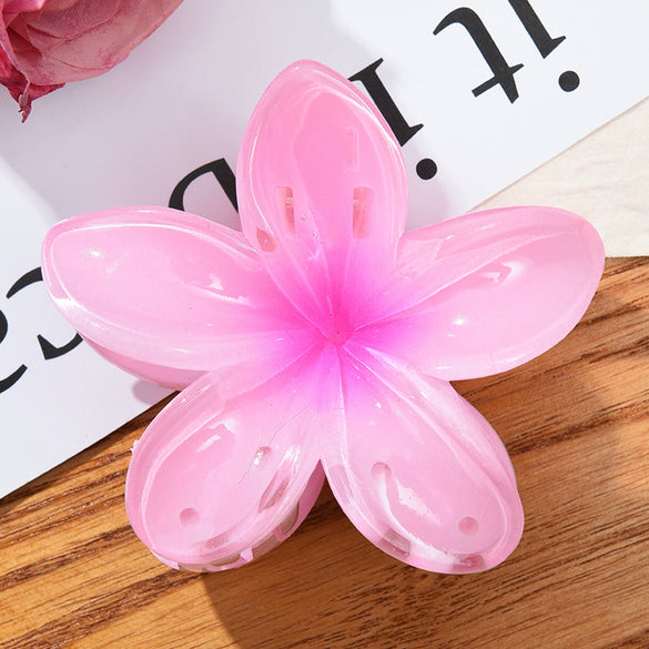 Women's Simple Style Plumeria Clip Hair Accessory With Electroplating Processing