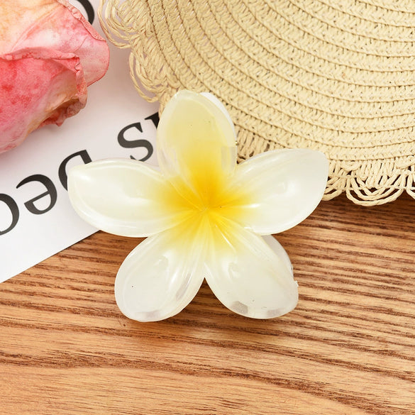 Women's Simple Style Plumeria Clip Hair Accessory With Electroplating Processing