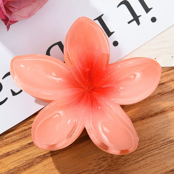 Women's Simple Style Plumeria Clip Hair Accessory With Electroplating Processing