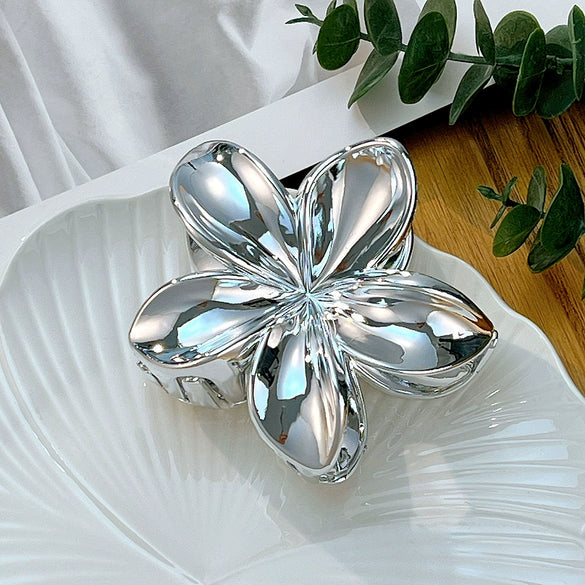 Women's Simple Style Plumeria Clip Hair Accessory With Electroplating Processing