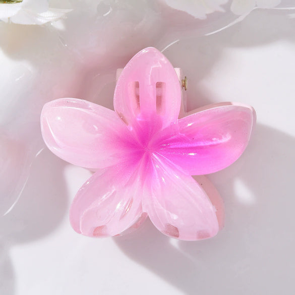 Women's Simple Style Plumeria Clip Hair Accessory With Electroplating Processing
