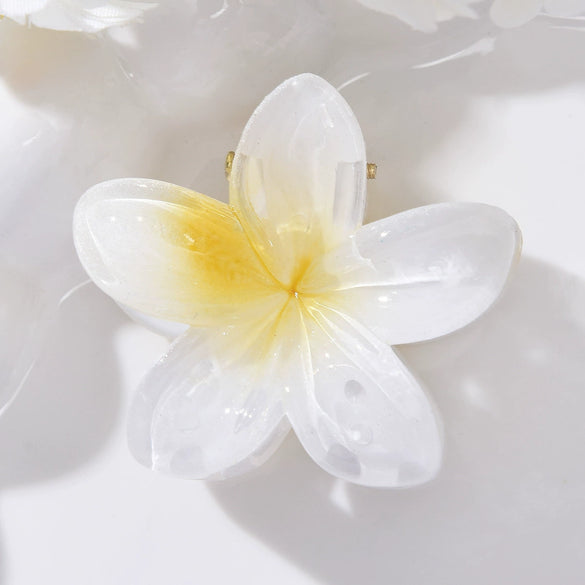 Women's Simple Style Plumeria Clip Hair Accessory With Electroplating Processing